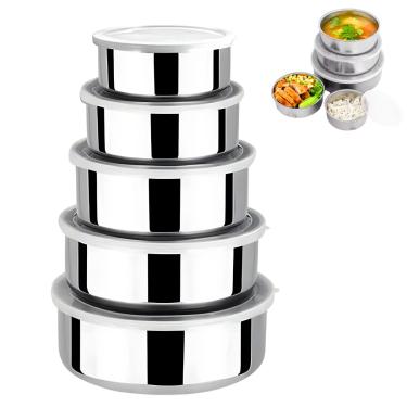 Imagem de Conjunto 5 Potes Herméticos Bavaria – Organização e Sofisticação na Cozinha