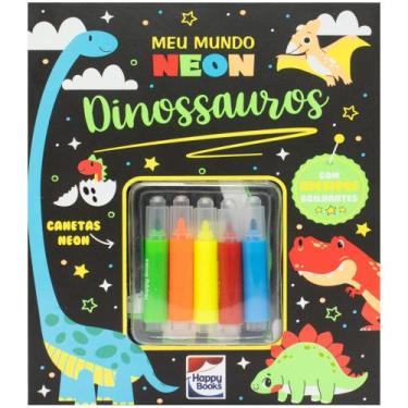 Imagem de Livro - Meu Mundo Neon: Dinossauros