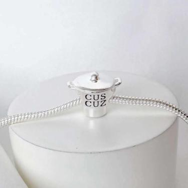 Imagem de Pingentes Berloques Comidas Prata 925 Legitima, Berloque Separador Pan