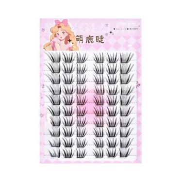 Imagem de Cílios Postiços Estilo Anime Foxes, Curvatura Natural 8-13mm, 10 Filei