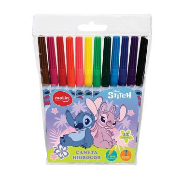 Imagem de Caneta Hidrocor Molin Stitch - 5 Embalagens com 12 Cores
