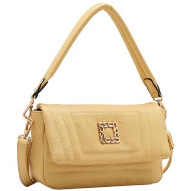 Imagem de Bolsa Feminina Transversal Chenson CG84806 Ferragem Chic Cor: Amarelo,