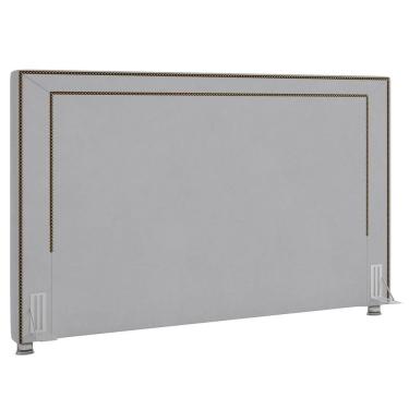 Imagem de Cabeceira Cama Box Casal Queen 160cm Mali P02 Veludo Cinza - Mpozenato