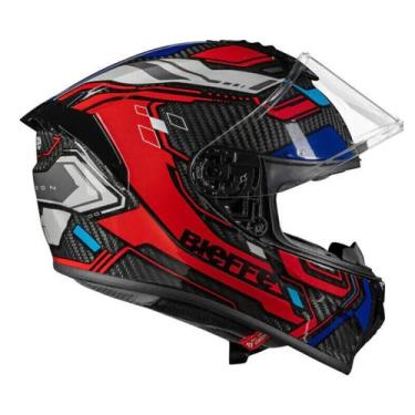 Imagem de Capacete BCarbon Connect Preto Vermelho Brilhante ~Bieffe, 58