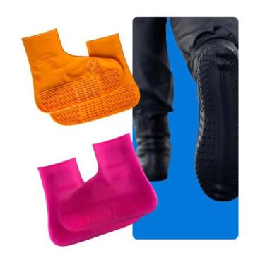 Imagem de Kit 2 Pares Protetor de Calçado Impermeável Silicone Ultraelástico Ant
