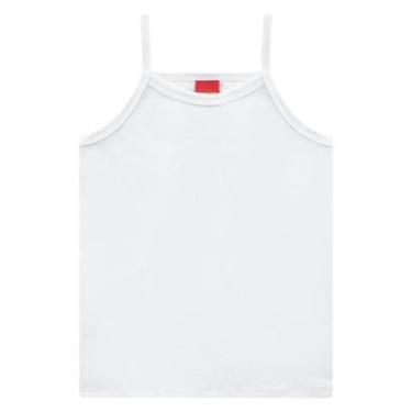 Imagem de Regata Kyly 106287 Infantil Menina Alças Finas Cotton T. 04/14-Feminino