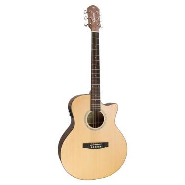 Imagem de Violão Eletrico Giannini GSF-3 CEQ Performance Aço Natural Satin