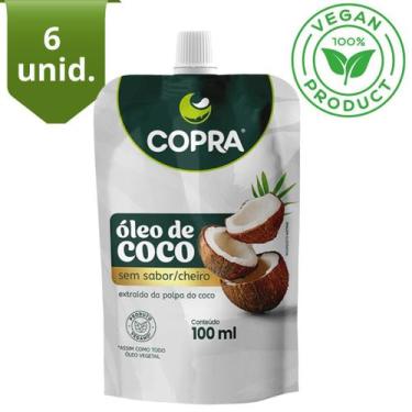 Imagem de KIT 6 Óleo de Coco Sem Sabor/Cheiro 100ml Pouch Copra