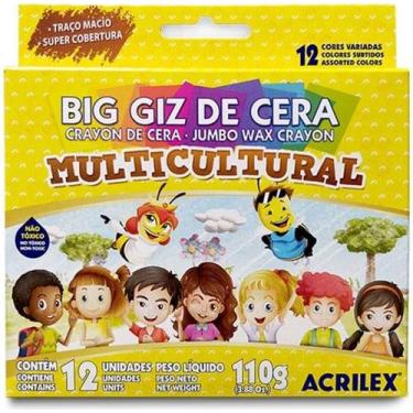 Imagem de Big Giz de Cera Multicultural 110g - Acrilex -