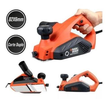 Imagem de Plaina Elétrica Profissional 3.1/4'' 650w 7698 Black Decker 220v