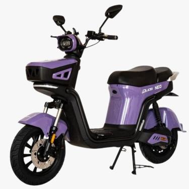 Imagem de Bicicleta Elétrica Scooter  Freio a Disco 1000W Lítio Neo Lilás Duos