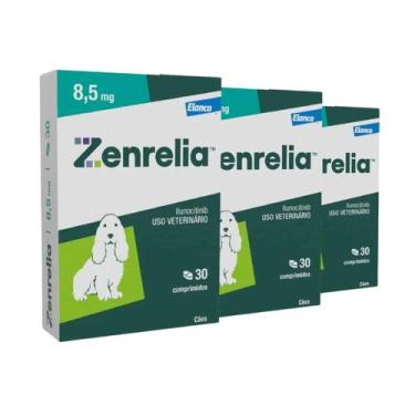 Imagem de Combo 3 Zenrelia 8,5mg Dermatológico Elanco para Cães - 30 Comprimidos