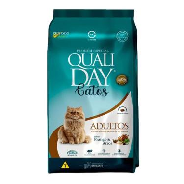 Imagem de xxx Ração Qualiday Para Gatos Adultos Sabor Frango e Arroz 1 kg - PETF