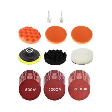 Imagem de Kit De Polimento Para Detalhamento Automotivo 3 4 5 6 Polegadas Com Li