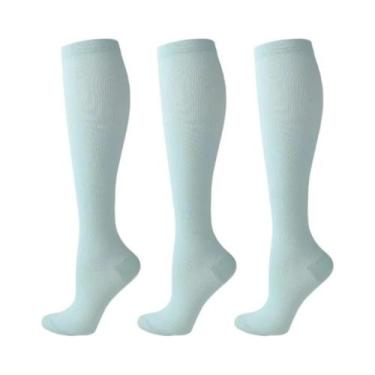 Imagem de Meias De Compressão Para Mulheres E Homens, 3 Pares, Até O Joelho, 30M
