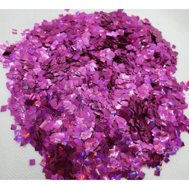 Imagem de Confete Mini Picadinho Holografico Pink Para Balões E Topo De Bolo 50G