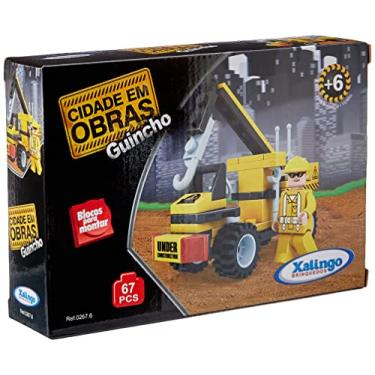 Imagem de Cidade Em Obras Guincho 67 Peças Xalingo Multicolorido