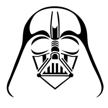 Imagem de Adesivo de janela Darth Vader decalque de vinil carro caminhão divertido branco, corte de matriz decalque de vinil para janelas, carros, caminhões, caixas de ferramentas, laptops, MacBook - praticamente qualquer superfície rígida e lisa, Branco