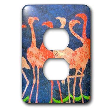 Imagem de 3dRose Tampa de tomada para flamingos com atitude 2 lsp_16804_6"