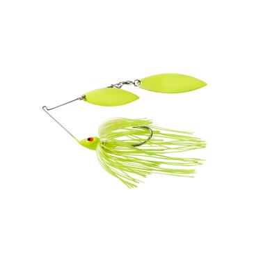 Imagem de War Eagle WE38PW43 War 3/8 Isca de pesca artificial salgueiro duplo com cabeça pintada, verde-limão