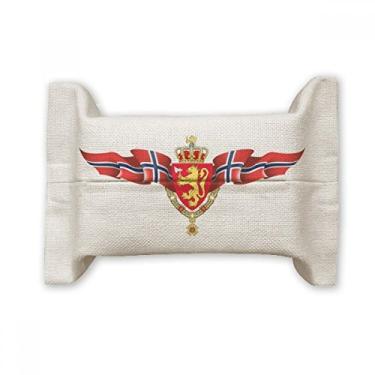 Imagem de Bolsa de linho de algodão com emblema nacional da Noruega