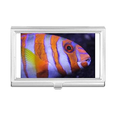 Imagem de Porta-cartões de visita com animais tropicais, organismo marítimo