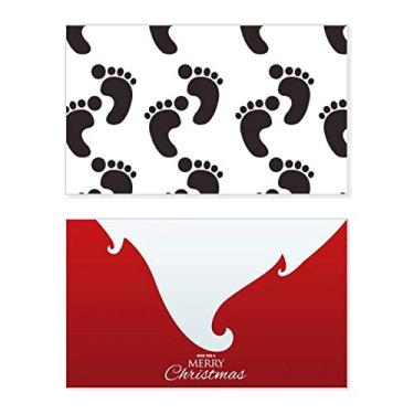 Imagem de Placa preta com desenho simples protege animal feriado feliz Natal cartão de parabéns mensagem de Natal carta de Natal