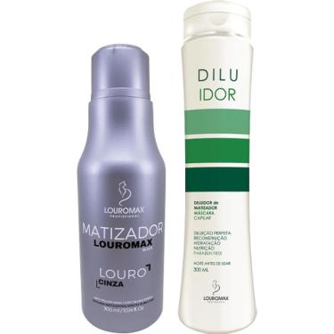 Imagem de Kit Matizador Louromax Black 300ml e Diluidor 300ml