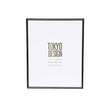 Imagem de Porta Retrato em Metal e Vidro Foto 20x25 Moldura Preto