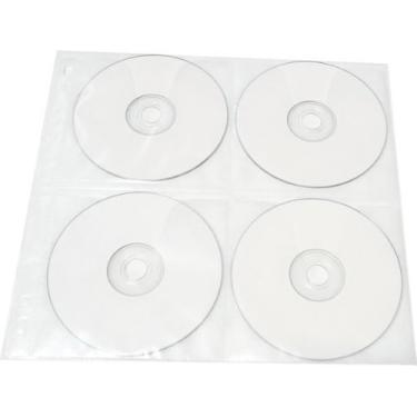 Imagem de 25-pack 8 Disc Cd Dvd Poly Sleeves 3 Ring Binder Pages - 200 Disc Capacity