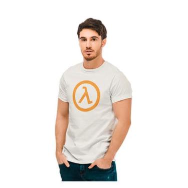 Imagem de Camiseta Camisa Logo Half Life Masculina Offwhite - Liga Fashion