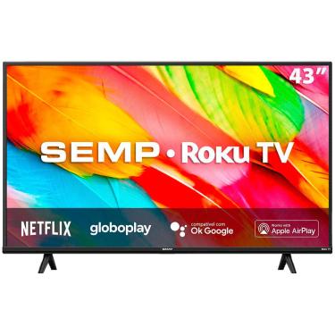 Imagem de Smart Tv Led 43 Polegadas Resolução Full Hd Com 3 Entradas Hdmi E 1 Entrada Usb