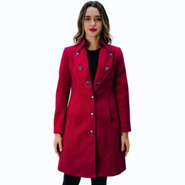 Imagem de Casaco Malise 7/8 lã Batida Feminino-Feminino
