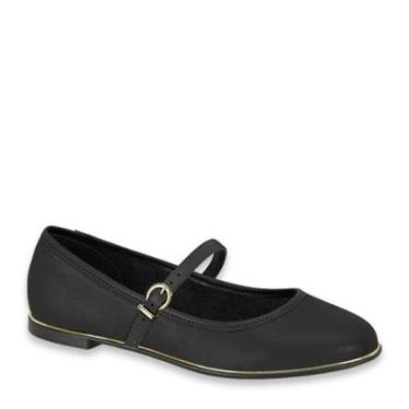 Imagem de Sapatilha Feminina Mocassim Flat Conforto Beira Rio 4311.102 - Preto Napa - 39-Feminino