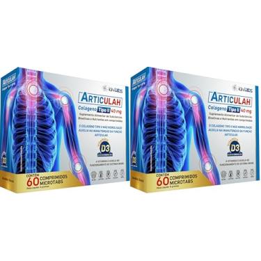 Imagem de Articulah Colágeno Tipo 2 40 mg Vitamina D3 2000 ui idNlabs 60 Comprimidos Kit 2 Unidades