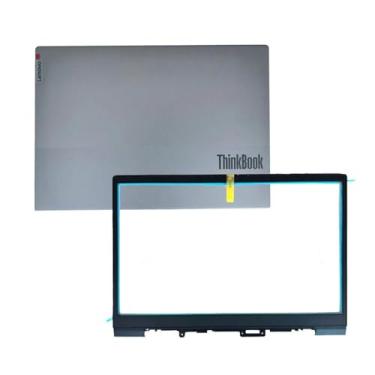 Imagem de Tampa de substituição para laptop LCD traseira com moldura frontal para Lenovo ThinkBook 14 G2 G3 ITL são 5CB1B02549 5CB1K18593 5H50S28991 (capa traseira LCD com moldura frontal)