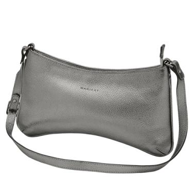 Imagem de Mariart Lavanda Bolsa Shoulder Feminina de Couro Bovino Legítimo (Onix)