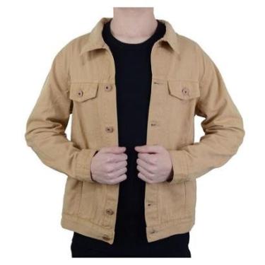 Imagem de Jaqueta Masculina Recuzza Jeans Bege Claro - 10861-Masculino
