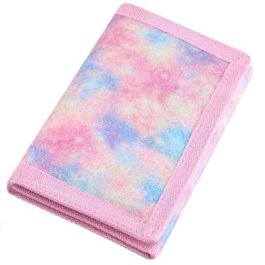 Imagem de Carteira masculina de lona com três dobras RFID, linda bolsa de moedas com zíper e bolso frontal para crianças, cor camuflada, Cor 01, Small, Casual