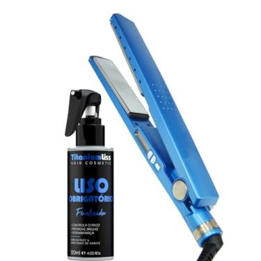 Imagem de Prancha Chapinha Nano Titanium Alisadora + Protetor Térmico Liso Obrigatório Titanium Liss.