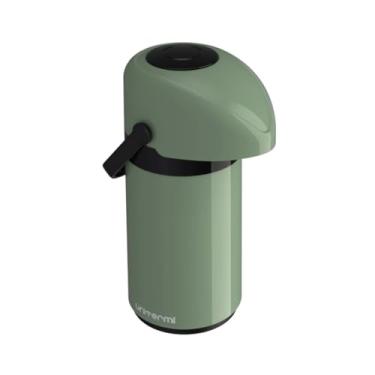 Imagem de Garrafa Térmica Para Café Verona 0,6 ou 1 ou 1,8 Litros Unitermi Aço Inox Chá Leite Água Quente Fria Qualidade Premium (Verde, 600 ml)