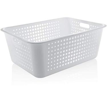 Imagem de OU Maxi Cesta de Roupas, Branco, 56 x 41 x 22 cm