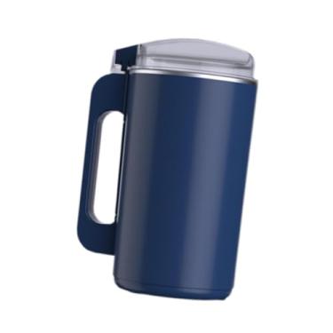 Imagem de Processador de alimentos Moedor de grãos de café Design de alça Tampa transparente Pequeno moedor de café expresso multifuncional Moedor de, Azul