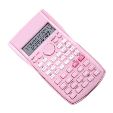 Imagem de Calculadora científica com 12 dígitos, 240 funções, calculadora multifuncional de tela grande com capa deslizante para exames de estudantes (Roseate)