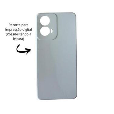Imagem de Capa Capinha Aveludada Moto G24 + 2 Películas de Vidro 3D - DB, Cinza