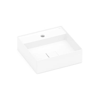 Imagem de Cuba de Apoio Quadrada Com Mesa Terra T9 Branco Roca 40x40cm