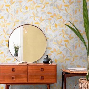 Imagem de Papel de Parede House of Turnowsky Floral Amarelo 389084 - AS CREATION