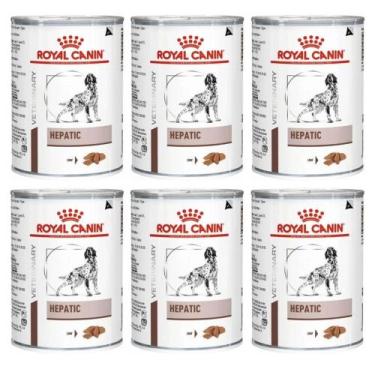 Imagem de Ração Úmida Royal Canin Hepatic Para Cães Kit 6X Latas 420G
