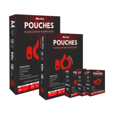 Imagem de Plastico Plastificação 500 Grafity 2 Cento CPF (Título Eleitor), 1 Cen