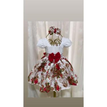 Imagem de Vestido Menina Elegante Infantil Floral Verão Busto Branco - AUREA, 06